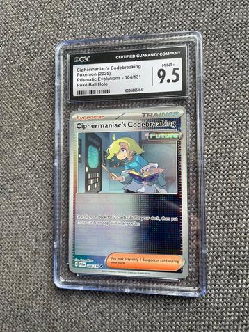Pokémon Ciphermaniac’s Codebreaking 9.5 beschikbaar voor biedingen