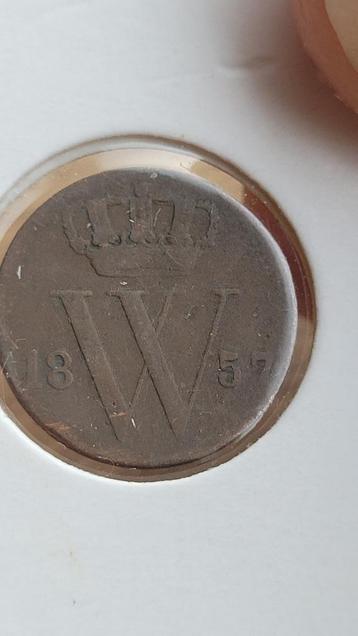 1/2 cent 1857 | halve cent 1857 beschikbaar voor biedingen