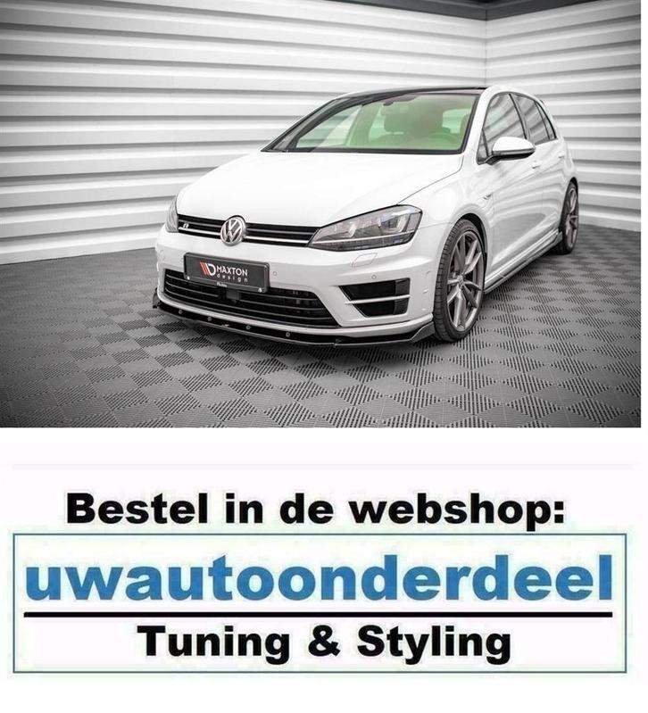 Maxton Design Spoiler Lip Splitter Geschikt Voor Vw Golf 7 R, Auto diversen, Tuning en Styling, Verzenden