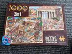 2-in-1 Legpuzzel 1000 Stukjes - Egypte & Griekenland, Hobby en Vrije tijd, Denksport en Puzzels, Ophalen of Verzenden, Zo goed als nieuw