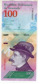 Venezuela 100 Bolivares 2018  E.Zamora unc, Verzenden, Zuid-Amerika