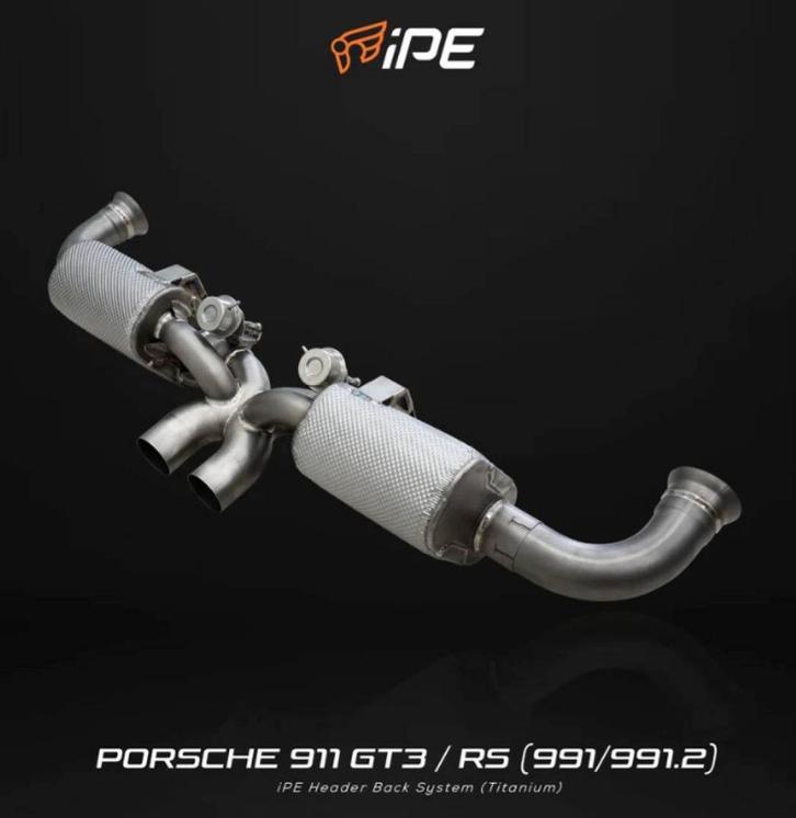 Uitlaat IPE CATBACK TITANIUM PORSCHE 991 GT3 / GT3 RS ZIE AD, Auto diversen, Tuning en Styling, Ophalen of Verzenden