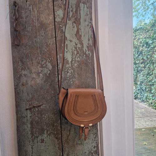 Saddle bag, Sieraden, Tassen en Uiterlijk, Tassen | Schoudertassen, Gebruikt, Bruin, Leer, Ophalen of Verzenden