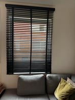 Snel ophalen Houten jaloezie zwart met ladderband, Ophalen, 100 tot 150 cm, Zwart, Zo goed als nieuw