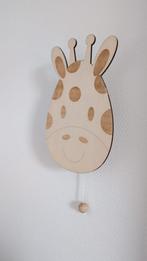 Giraffe Muziekdoosje van hout voor aan de Muur, Ophalen of Verzenden, Zo goed als nieuw, Wanddecoratie