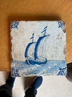 Oude Hollandse Tegel met Schip, Antiek en Kunst, Ophalen
