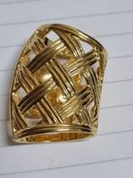 sjaalring goud kleurig met bloem, Ophalen of Verzenden, 'T Olde Gre-j, Info@toldegrej.nl, Endepoelstraat 20f Didam