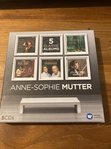 5 CD Box Anne-Sophie Mutter (Mozart, Bach, Vivaldi, Mozart, beschikbaar voor biedingen