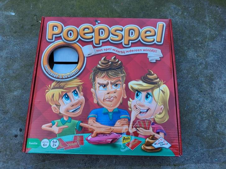 Huizen - Poepspel, Hobby en Vrije tijd, Gezelschapsspellen | Kaartspellen, Zo goed als nieuw, Ophalen of Verzenden