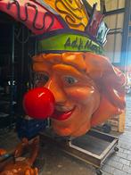 Grote Clownskop carnaval, Hobby en Vrije tijd, Feestartikelen, Ophalen, Zo goed als nieuw, Feestartikel, Carnaval