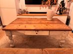 Houten ‘vintage’ salontafel, Ophalen, Gebruikt, 100 tot 150 cm, 50 tot 100 cm
