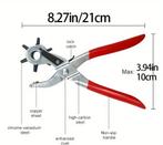 Gaatjestang voor leren riem, Ophalen of Verzenden, Nieuw