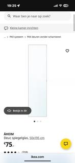Pax aheim spiegeldeur 50x195 cm, Huis en Inrichting, Kasten | Kledingkasten, Ophalen, 200 cm of meer, 50 tot 100 cm, Zo goed als nieuw