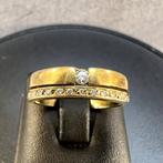Gouden RIng | 14k* | 5,92g | bandring brilj | 16,5 | IC 73, Gebruikt, Ophalen of Verzenden, Kleiner dan 17, Met edelsteen