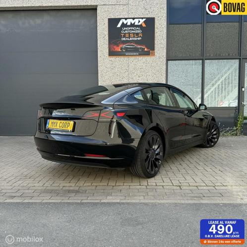 Tesla Model 3 Performance ZWART MiC X-TREME ACHTERLICHT+EAP, Auto's, Tesla, Bedrijf, Te koop, Model 3, 4x4, ABS, Achteruitrijcamera
