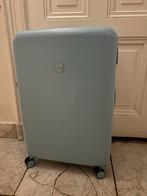 Prinses grote koffer livht blauw, Sieraden, Tassen en Uiterlijk, Koffers, Wieltjes, Hard kunststof, Verzenden, Zo goed als nieuw