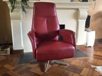 Leren relax fauteuil, Huis en Inrichting, Fauteuils, Ophalen of Verzenden, Zo goed als nieuw, 50 tot 75 cm, Leer