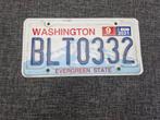 Kentekenplaat Washington USA Nummerplaat nummerbord License, Ophalen of Verzenden, Gebruikt, Auto's
