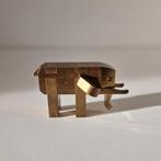 Vintage Puzzle messing olifant beeldje Burr kumiki, Antiek en Kunst, Ophalen of Verzenden