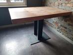 Massiefhouten Industriële Tafel - 140x90cm, Ophalen, Gebruikt, 100 tot 150 cm, Vierkant