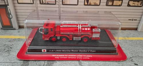 1.87 brandweer 1984 morita water tanker 1 type, Hobby en Vrije tijd, Modelauto's | 1:87, Zo goed als nieuw, Bus of Vrachtwagen