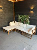 Bamboe loungeset, Tuin en Terras, Tuinsets en Loungesets, Gebruikt, Ophalen of Verzenden, 4 zitplaatsen, Hout