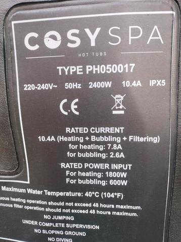 Cosy spa type PH050017 DEFECT!  beschikbaar voor biedingen