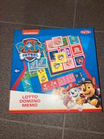 Paw Patrol Lotto Domino Memory Spel, Een of twee spelers, Ophalen of Verzenden, Zo goed als nieuw
