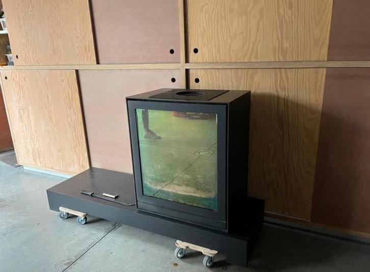 Nestor Martin Tqh 43 draaibare houtkachel, Huis en Inrichting, Kachels, Gebruikt, Vrijstaand, Houtkachel, Hout, Ophalen