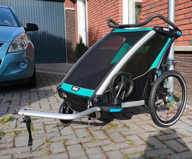 Thule Chariot Lite 2 fietskar (compleet), Fietsen en Brommers, Fietsaccessoires | Aanhangers en Karren, Zo goed als nieuw, Kinderkar