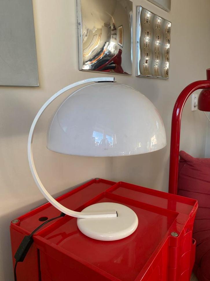 Spaceage Cobra Tafellamp, 70s Stijl, Huis en Inrichting, Lampen | Vloerlampen, Gebruikt, Minder dan 100 cm, Metaal, Ophalen of Verzenden