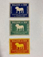 Oude Bulldog en Bok Voetbal Schoenen zegels, Ophalen of Verzenden, Gebruikt, Sport, Speldje of Pin