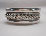 Zilveren zware Egyptisch gekeurde Bedoeïen armband nr.433, Verzenden, Zilver, Armband