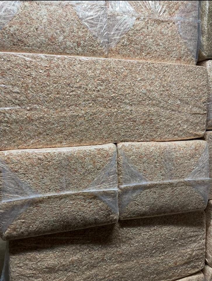 Balen 20kg vlas houtvezel gehakseld stro, Dieren en Toebehoren, Dierenvoeding, Vee, Ophalen of Verzenden