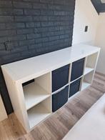 Vakkenkast ikea met opbergbakken., Huis en Inrichting, Kasten | Wandmeubels, Ophalen, Gebruikt, Minder dan 150 cm, Minder dan 100 cm
