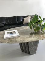 Vintage marmeren salontafel, Huis en Inrichting, Tafels | Salontafels, Ophalen, Overige materialen, Gebruikt, 100 tot 150 cm