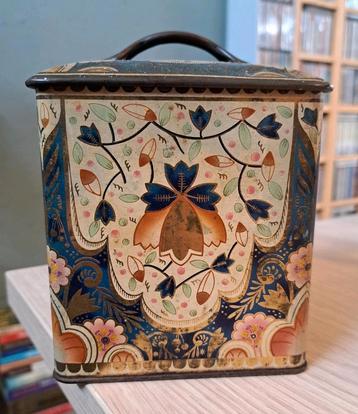 Blik trommel Art Nouveau Jugendstil beschikbaar voor biedingen