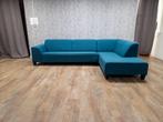 GRATIS BEZORGEN | MOOI GROOT BLAUWE HOEKBANK, Info@banxtel.nl, 3194DC, Gebruikt, Hoekbank