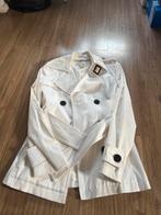 Korte Zara trenchcoat - gereinigd!, Kleding | Dames, Jassen | Zomer, Ophalen of Verzenden, Maat 36 (S), Gedragen, Wit