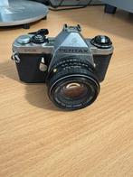 Fotocamera Pentax ME / Lens Pentax M 50 mm, Audio, Tv en Foto, Fotocamera's Analoog, Ophalen of Verzenden, Zo goed als nieuw, Spiegelreflex