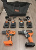 Black en Decker set (schroefmachine+klopboormachine), Doe-het-zelf en Verbouw, Gereedschap | Boormachines, Ophalen, Zo goed als nieuw