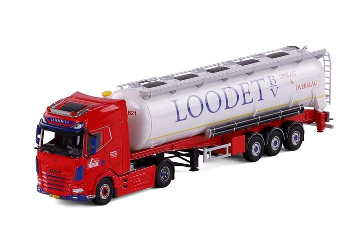 DAF XG+ met Bulkoplegger - Loodet BV, Hobby en Vrije tijd, Modelauto's | 1:50, Nieuw, Bus of Vrachtwagen, Overige merken, Ophalen