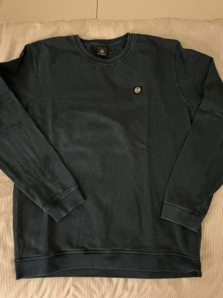 Buddha to Buddha Sweater - Donkerblauw - Maat L, Kleding | Heren, Truien en Vesten, Zo goed als nieuw, Maat 52/54 (L), Blauw, Ophalen of Verzenden