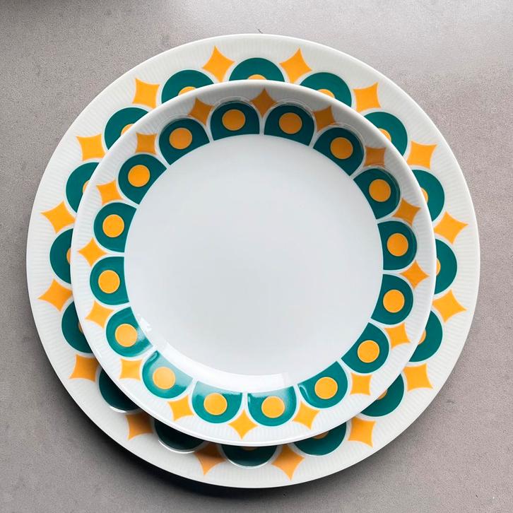 Retro servies H&C Heinrich Bavaria porselein ‘60 23-delig, Verzamelen, Retro, Huis en Inrichting, Ophalen