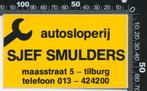 Sticker: Autosloperij Sjef Mulders - Tilburg, Verzamelen, Stickers, Auto of Motor, Ophalen of Verzenden, Zo goed als nieuw