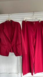 Studio anneloes broek rood met bijpassend colbert travel xl, Maat 46/48 (XL) of groter, Ophalen of Verzenden, Zo goed als nieuw