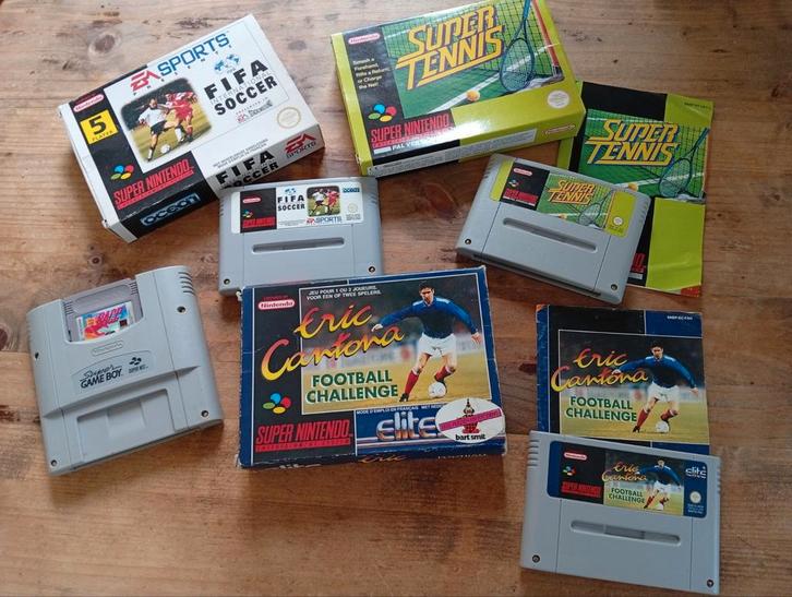 Nette SNES spellen in doosje met Super Gameboy, Spelcomputers en Games, Games | Nintendo Super NES, Zo goed als nieuw, Sport, 1 speler