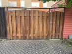 Hardhouten Tuindeur - Stevig en Mooi!, Gebruikt, 100 tot 150 cm, Ophalen of Verzenden, Draaipoort