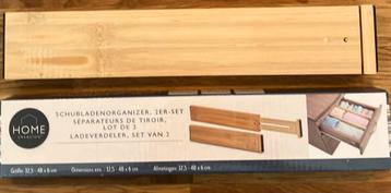 4 ladeverdelers 32,5 - 48cm  6 cm hoog beschikbaar voor biedingen