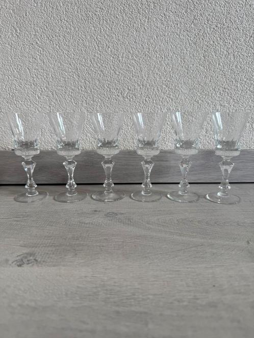 Set 6 klassieke kristallen glazen voor borrel (Zwiesel), Verzamelen, Glas en Borrelglaasjes, Zo goed als nieuw, Overige typen